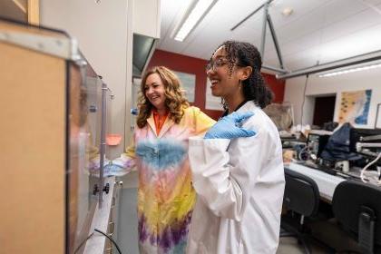 Mackenzie Tobertga spent the summer doing research with Dean Elizabeth Orwin as part of the Summer Undergraduate Research Fellowship at Pacific.